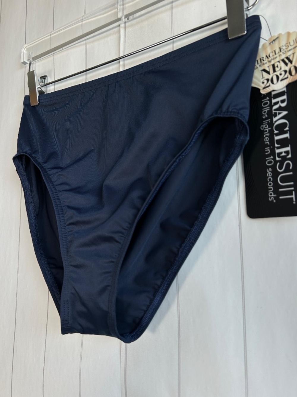 Miraclesuit size 10 Cruise basic pant swim bottom navy tummy control high waist - Picture 2 of 8